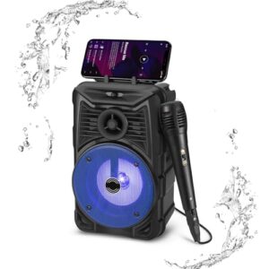 CZRXLLGD Portable Bluetooth Speaker, RGB Multi-Colors Rhythm Lights, Up to 8H Playtime, IPX5 Waterproof Speaker with HD Sound, TWS Pairing, Wireless Speakers for Home, Party, Outdoor